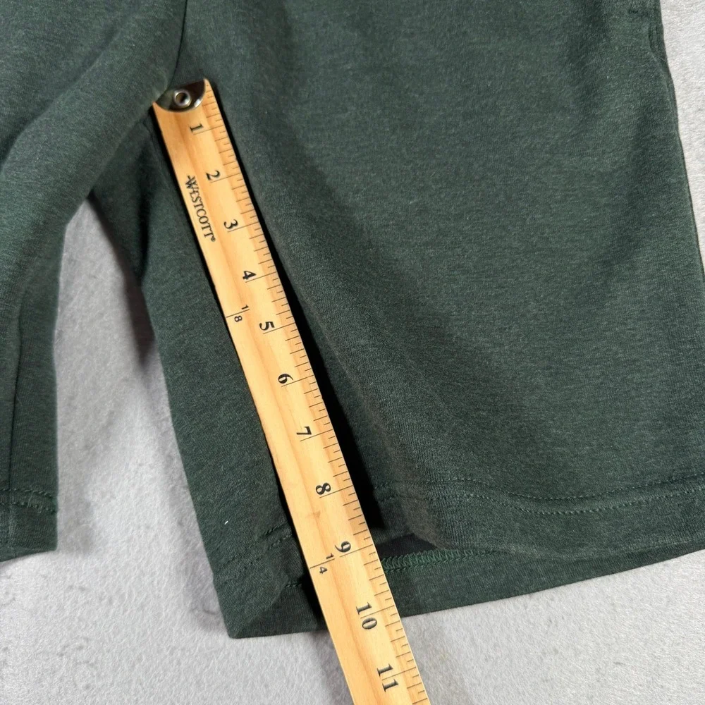 American‎ Eagle Mens Flex Jogger Shorts Heather Green Zip Pocket Small 013-1130
